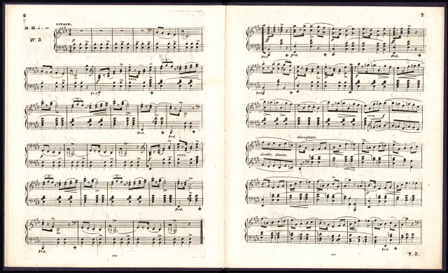 12. Mazurka E Major Op. 6 no. 3. Fragment of printed music.
